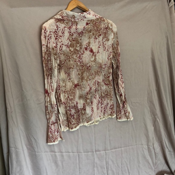 Notations Long Sleeve Blouse, sz M - Picture 4 of 4